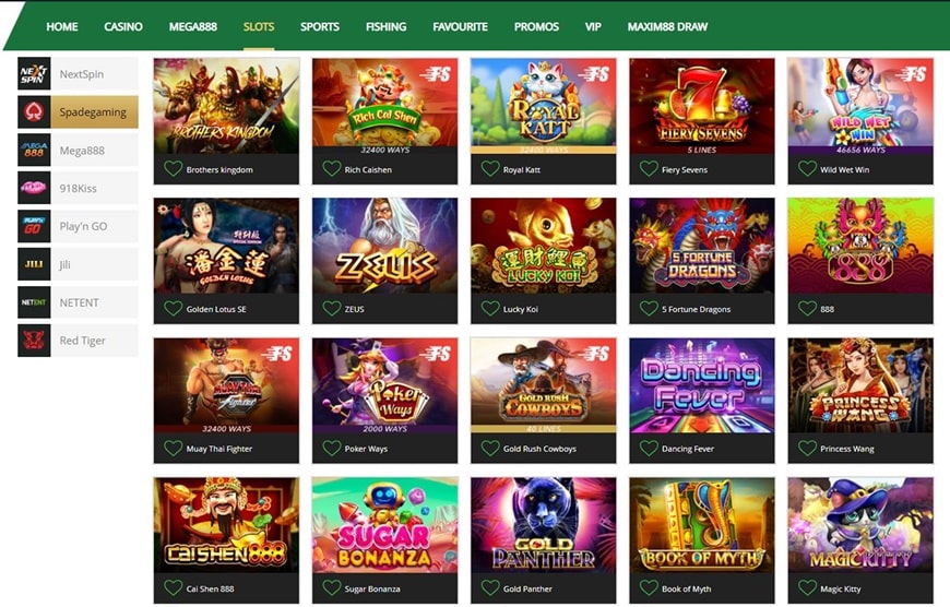 Online slots games