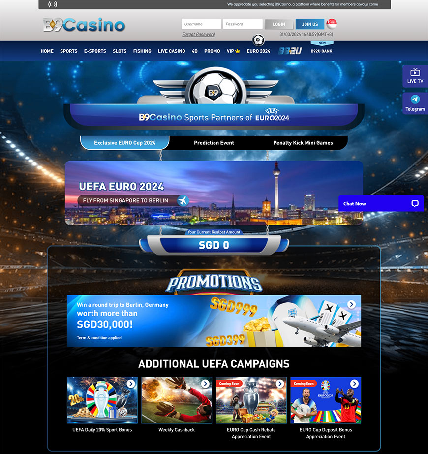 B9 Casino Sports betting