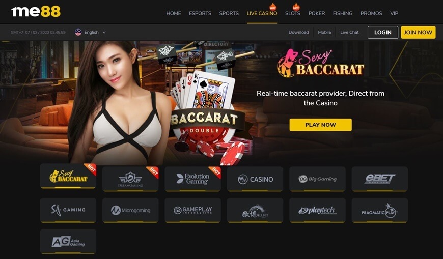 Live Casino Me88