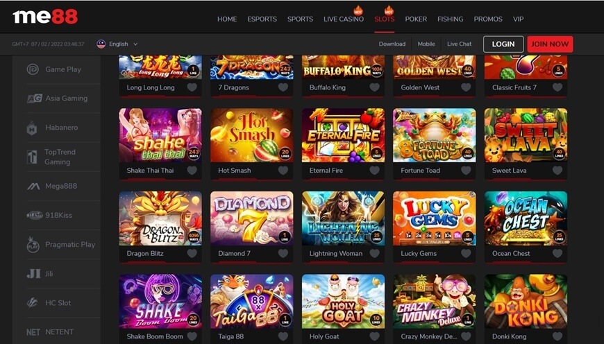 Me88 | A Long-Standing Reputable Bookmaker Reviews 7 Online Slots