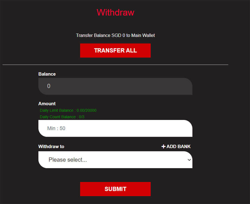 Withdraw EU9