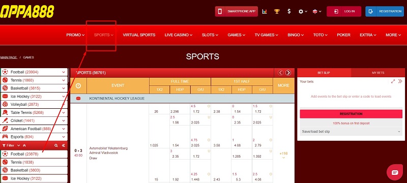 Sports betting - the advantage of Oppa888