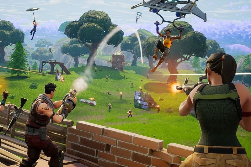 The constructive gameplay of Fortnite