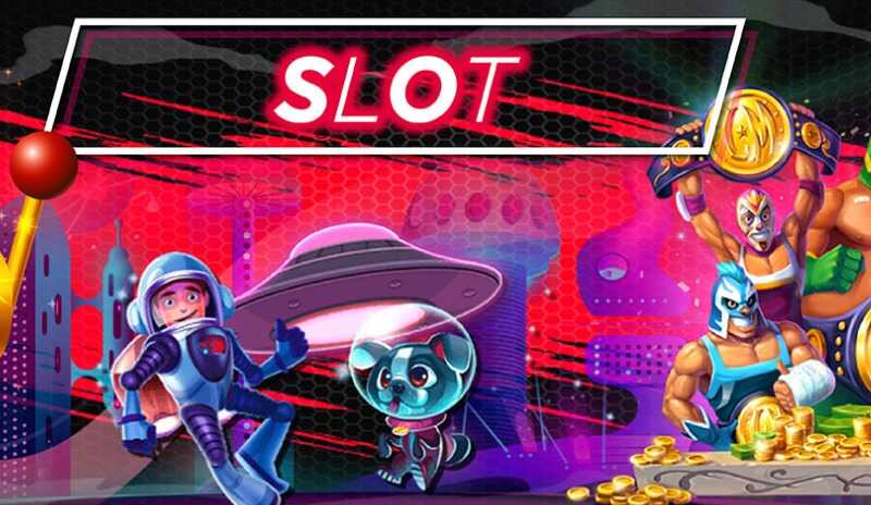 Fun slot machine lobby